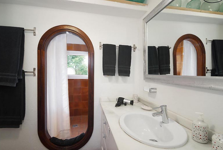 Bad Dusche Waschbecken Spiegel Lampe