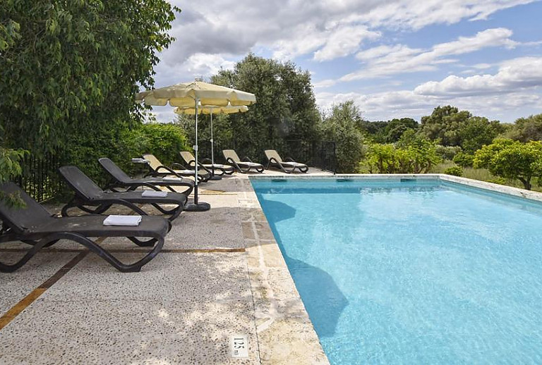 Pool Sonnenschirm Poolliegen Himmel