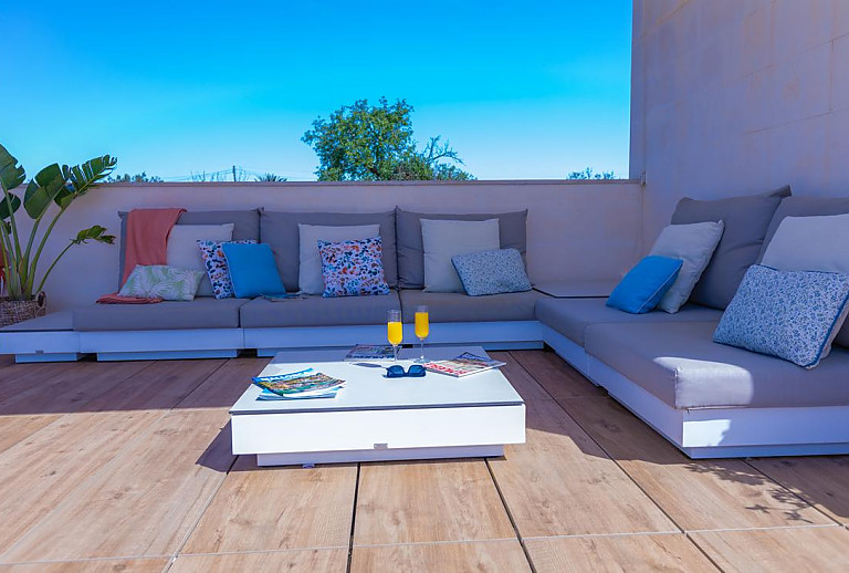 Sitzecke im Außenbereich