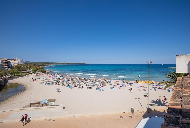 Aussicht auf das Meer von der Ferienwohnung