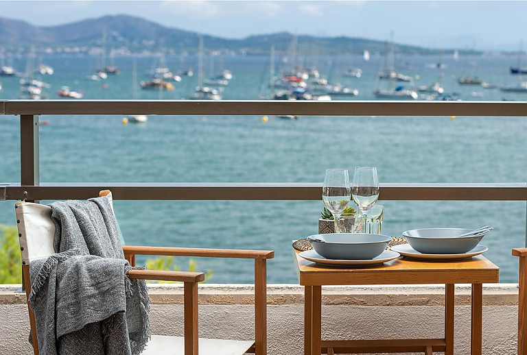 Meerblick vom Balkon