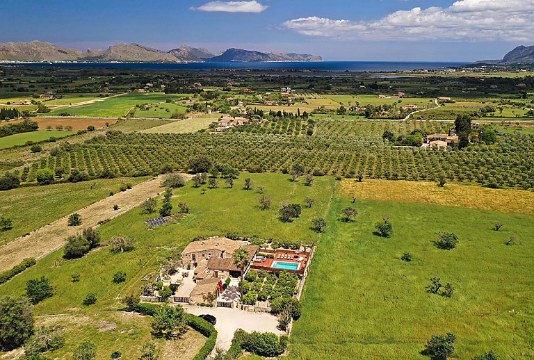 Landschaft um die Finca bis zum Meer