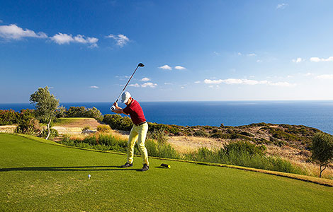 Golfplatz bei einer Finca auf Mallorca